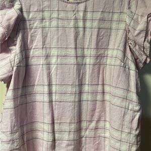A New Day ~ Women’s ~ Top ~ XXL ~ Blouse ~ 2X ~ Pink & White
